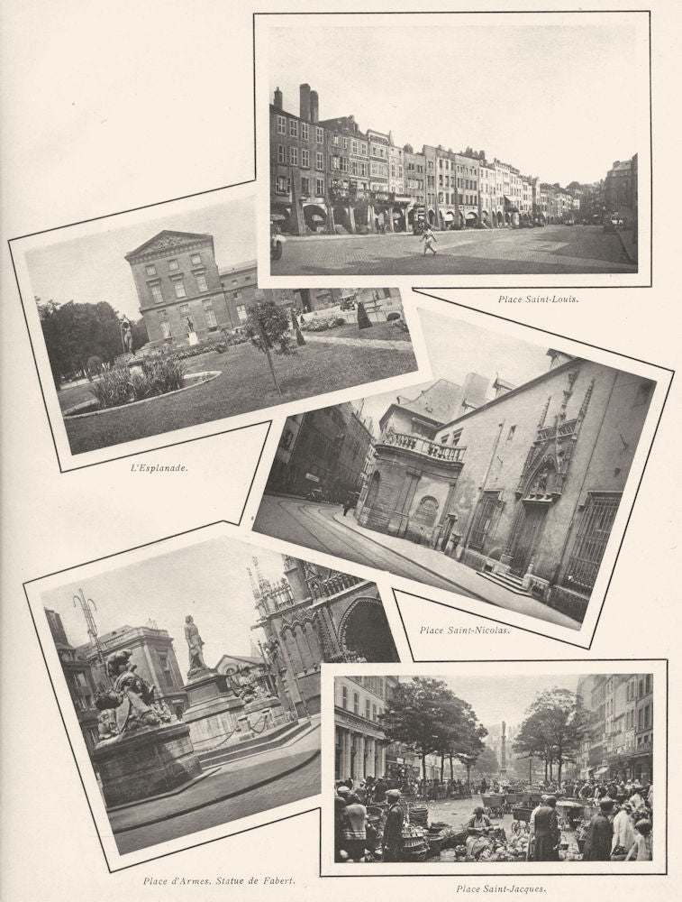 METZ.Pl St-Louis;L'esplanade;-Nicolas;d'armes.Statue Fabert;-Jacques 1937